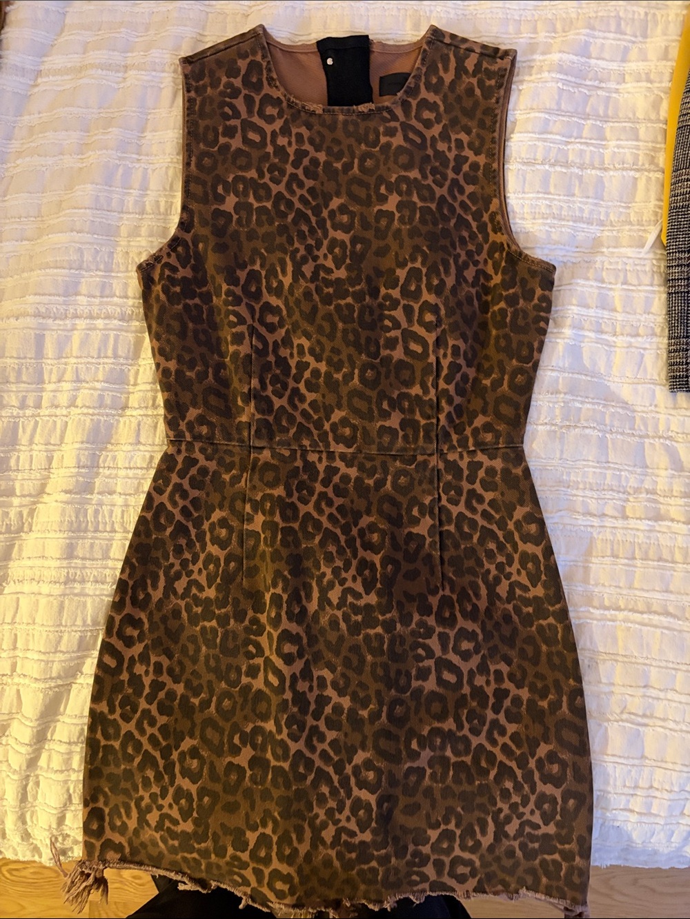 Alexander Wang Brown Leopard Print Mini Dress